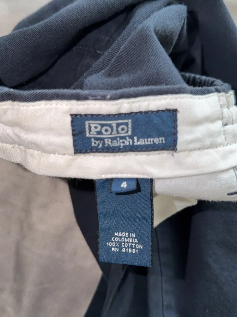 Ralph Lauren Kids Classic Chino Bottoms in Navy Blue